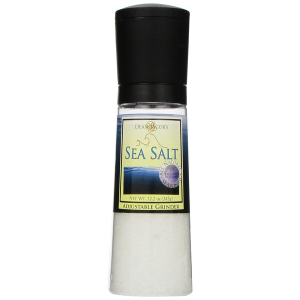 Dean Jacob's Sea Salt Chef Size Jumbo Grinder Mill ~ 12.2 oz.