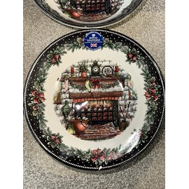 JUSTSWAG Monond yzohu Royal Stafford Christmas Eve 7-1/2" Bowls - Set of 4