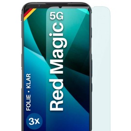 moex FlexProtect Screen Protector Compatible with Nubia Red Magic 5G Screen Protector Only 0.2 mm Thin HD Ultra Clear and Extra Scratch-Resistant - Pack of 3