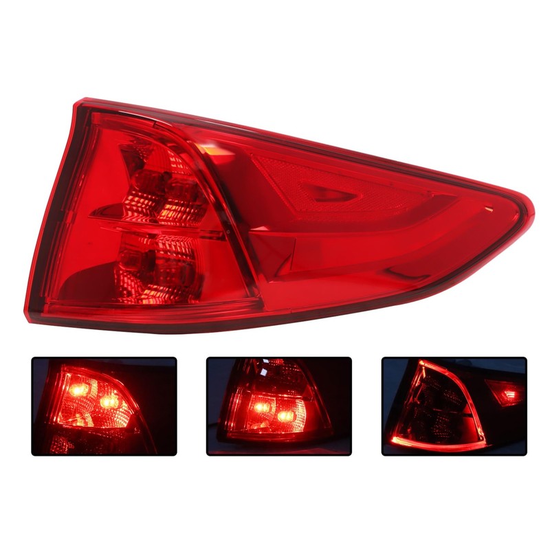 Aspaton Tail Light Assembly Right Side With Bulb Compatible with
