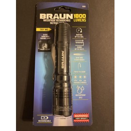 1800 Lumen Rechargeable Waterproof Tactical LED Flashlight