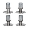 WARMWU Stainless Steel Adjustable Flanged Feet for Stainless Steel 1-5/8"