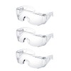 [WIKEXINGLONGER] 3 Piece Goggles, Anti-Fog Glasses, Transparent, Shockproof, Anti-Fog, Protective