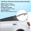 Priprilod Left Driver Side Outside Door Handle Rear Chrome Compatible