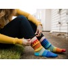 Solmate Socks - Mismatched Crew Socks; Made in USA; Rainbow