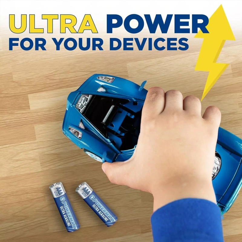 AAA Alkaline Batteries 24 Pack Powermax Battery 10 Year Shelf