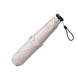 Parasol, Folding Umbrella, Heatstroke Prevention, For Rain or Shine, Ultra Lightweight, 4.2 - 4.7 oz (125 - 135 g), Carbon Parasol, UV Protection, 100% Light Blocking, Folding, 6 Ribs, 5 Grade Water