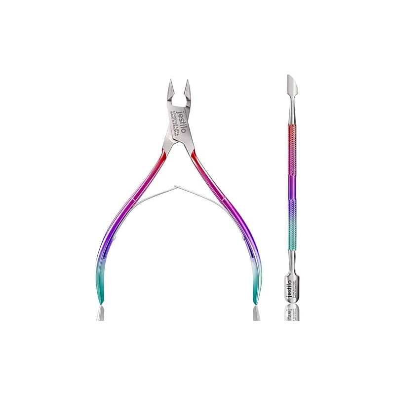 Jestilo Cuticle Remover Tool Set with Cuticle Cutter and Cuticle