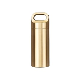 Large 62mm Solid Brass Waterproof Pill Money Container Key Ring