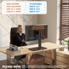Single LCD Computer Monitor Free-Standing Desk Stand Mount Riser for