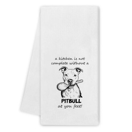 Noaleviax Pitbull Gifts Kitchen Towels - Pit Bull Dog Lover Gifts for Women, Pitbull Dog Kitchen Decor, Funny Dishcloth for Kitchen Decorative, 16x24 Inch