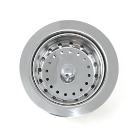 Stainless Steel Kitchen Sink Strainer with Flange, 1-1/2" x 3-1/2-4" Opening