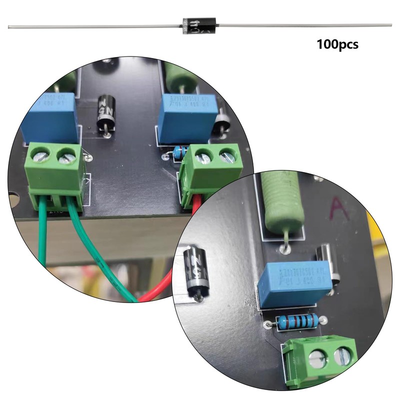 Create idea Schottky 1N4004 Diode 1A 400V DO-41 Electronic Silicon
