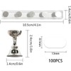 HUATEEN Nail Stuff,2 Pack Silver Magnetic Nail Stand Display with