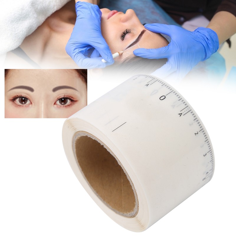 50pcs/roll Microblading Eyebrow Ruler Disposable Eyebrow Tattoo Shaping Ruler Tool4#
