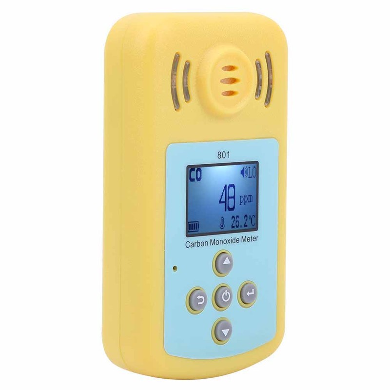 801 Handheld Carbon Monoxide CO Monitor Detector Meter Poisonous Gas