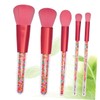 WOONEKY 5pcs Particle Handle Makeup Brush Women Candy Style Cosmetic