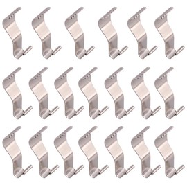 YES Time 20 Piece No Hole Heavy Duty Hanger Vinyl Siding Hooks Jagged Design to Increase Grip