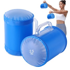 Canopy Water Weights,2X Water-Filled Weightlifting Bag 5KG - Core Training Dumbbells Portable Muscle Trainer Adjustable For Gym Home Travel Women Men Beginners Rehabilitation