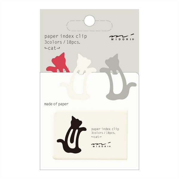 Midori Index Clip, Cat, 3 Color Assorted (43235006)