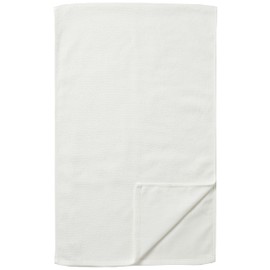 MUJI 83345464 Pile Weave Long Towel, Off White, Set of 4, 13.4 x 43.3 inches (34 x 110 cm), Organic Cotton, Easy to Dry, Ultra Thin