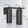 JUGREAT 2 Pack Heavy Duty Slide Gate Guide Roller 6"Black