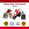 Magnetic Build-A-Truck Fire and Rescue Magnetic Toy Play Set, 6