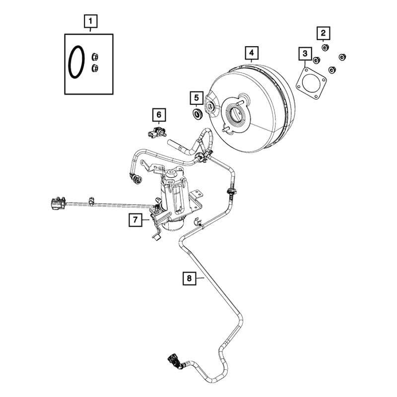 Mopar 68492592AA Hose BRAKE BOOSTER VACUUM