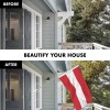 UD_G128 Combo Pack: 6 Ft Tangle Free Spinning Flagpole (Silver)