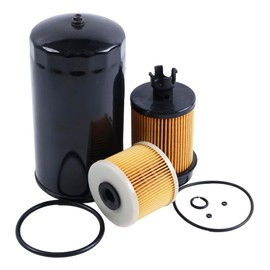 YUXSOUQ Oil Fuel Filter Fuel Water Separator Kit 23304-78090 23304-EV360 15607-1733 Compatible with Hino 195 2013-2020, M4 M5 2022-2024, 155 2017-2019, 165 Replaces 23304-78091 23304-EV011
