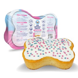 Puppy Cake Puppy Cake Dog Birthday Cake Kit C Complete Cake and Icing Mix, Candle, and Silicone Pan - Birthday Cake Flavor w/Sprinkles C Bake or Microwave, Perfect for Celebrating Your Dog's Day C Made in USA