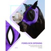 Harrison Howard Horse Fly Mask with Forelock Opening Stretch Breathable