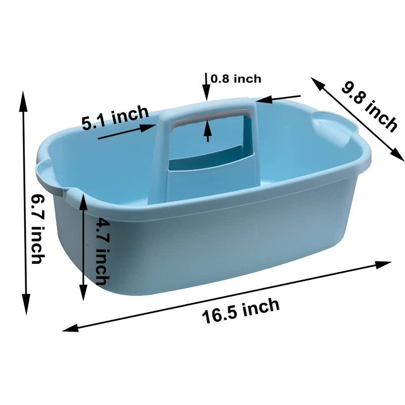 ANNIYA Cleaning Supplies Organizer, Large Cleaning Supply Caddy with Handle,