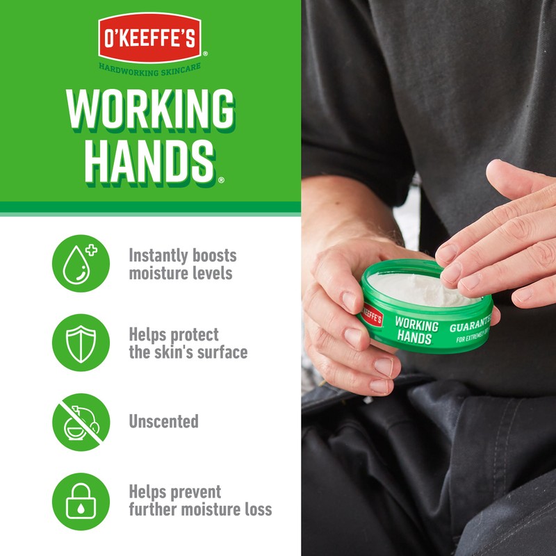 O’Keeffe’s® Working Hands Hand Cream , Unscented, 193g (2 Pack)