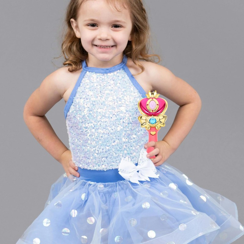 Toyvian Light Up Princess Wand - Pink Star Princess LED