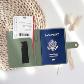 Beautiful Passport Holder for Travel – Cute Cover with Pen Holder to Keep Your Travel Documents Organized & Safe – Quality Passport Wallet for Women & Men and Great for Gifting