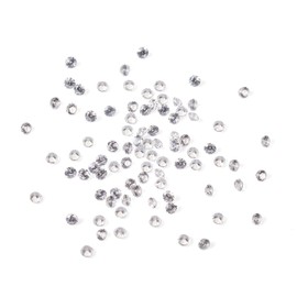 Craftdady 1000pcs Clear Cubic Zirconia 1mm Mini CZ Rhinestone Bulk Loose Stone for Jewellery Making Repairing