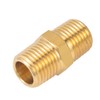Breezliy 8 Pack Metals Brass Pipe Fitting Straight Connector Adapter,