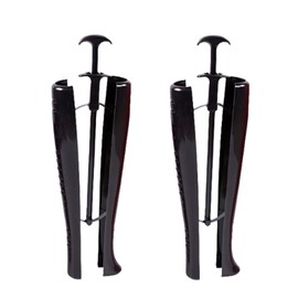 Eruceky 2 Pieces Boot Styler, Boot Styler Holder, Spring Loaded Boot Styler, Suitable for Retaining Boot Shape (Black), black