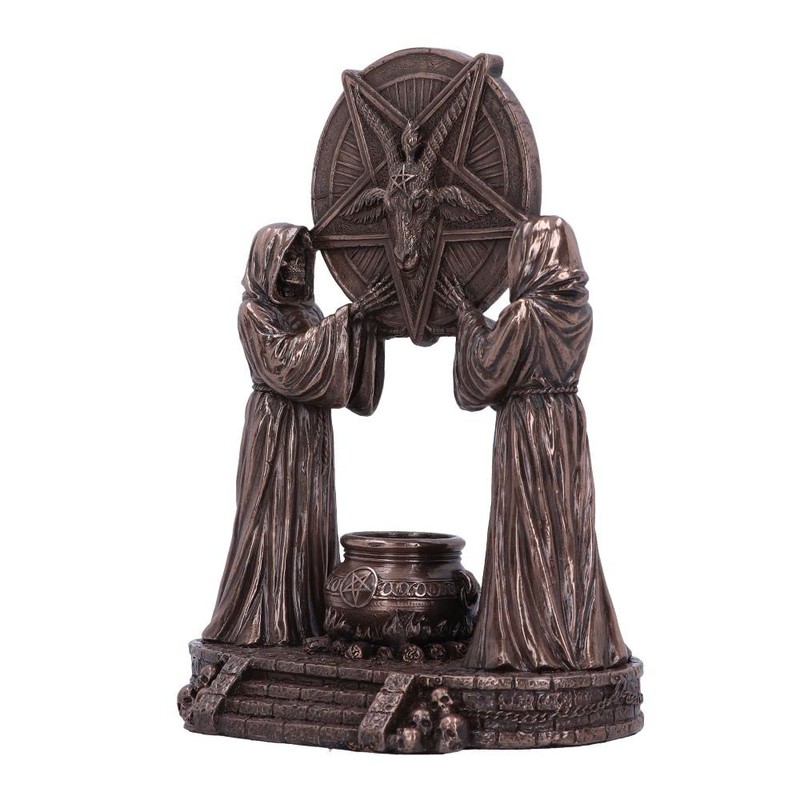 Nemesis Now Baphomet's Altar Figurine 18.5cm, Resin, Bronze, Baphomet Ornament,