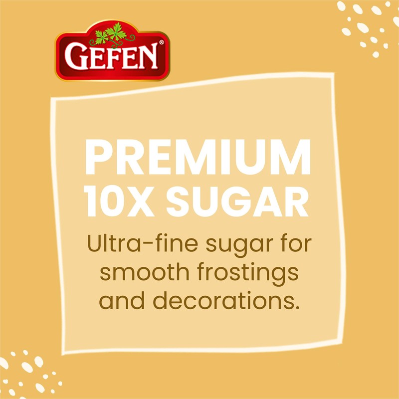 Gefen Confectioners Sugar Shaker, 8.8oz (2 Pack) | Powdered Sugar