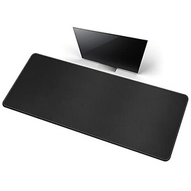 CENNBIE Alfombrilla de Escritorio de Cuero 170x60cm - Protector de Mesa Impermeable y Antideslizante para Oficina o Hogar - Color Negro