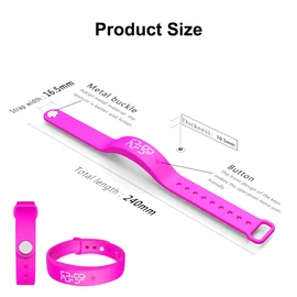 FOGARI Vibration Alarm Clock Memory Clock Vibration Alarm Clock up to 10 Personal Alarms or Pill Reminders per Day (Pink)