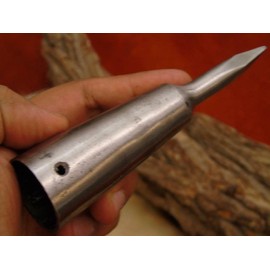 Mountain Pole Tip Hand Made Carbon Steel 1095 4208, Silver