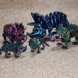 3D printed Triceratops Skeleton - Color: Medium
