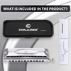 CONJURER Chromatic Harmonica Valveless for Adult Beginners Professionals - 12