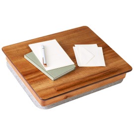 Rossie Home Acacia Wood Easel Lap Desk with Storage - Natural - Style No. 76506