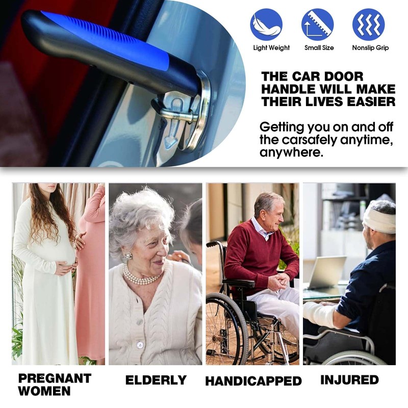 ziyue 2 Pack Car Door Handle for Elderly, 2 in
