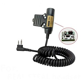 Armorwerx Amplified U94 PTT System for Peltor Comtac/MSA Sordin Compatible with Motorola 2-pin Radio