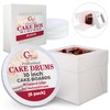 Cakebon Cakebon Cake Boxes with Boards - 10 Inch Round